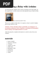 Controlling A Relay With Arduino