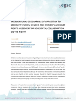 Transnational Geographies of Opposition To Sexuality Studies, Gender, and Women's and LGBT Rights: Hegemony or Horizontal Collaboration On The Right