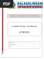 Compiler Design Lab Manual