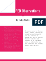 Ell Sped Observations