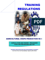 TR - Agricultural Crops Production NC I