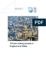 The Law Making Process in England and Wales