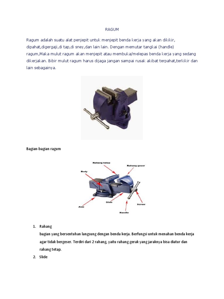 Fungsi dan Jenis-Jenis Ragum | PDF