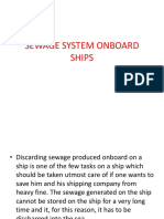 Sewage System Onboard Ships