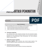 Persamaan Dan Pertidaksamaan Logaritma - Bagian 1 0