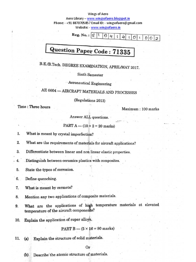 Wingsofaero Aircraft Materials and ProcessesAU Que MayJun2017 PDF