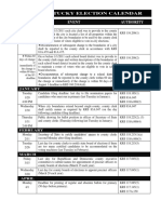 2019 Election Calendar