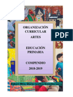 Organización curricular de artes en educación primaria