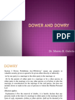 Dower and Dowry