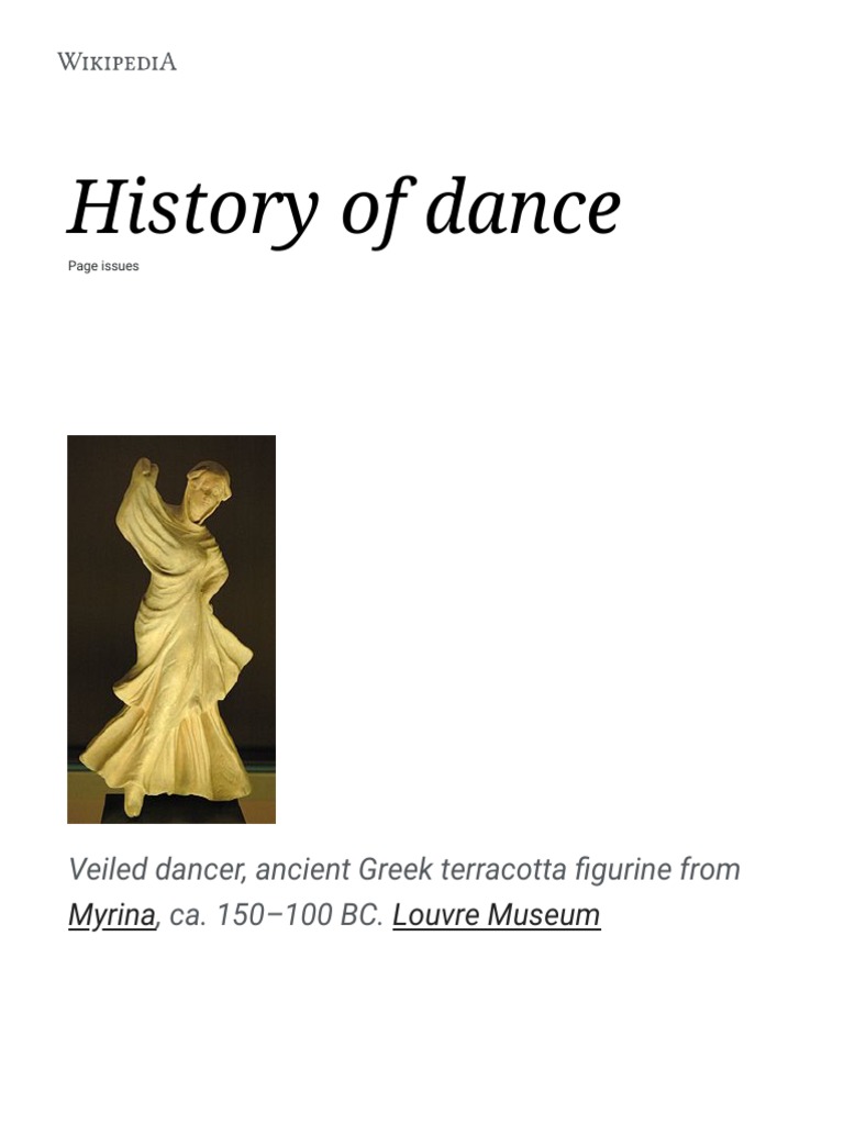 History of Dance - Wikipedia | PDF | Ballet | Theatre
