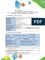 Guía de Actividades y Rúbrica de Evaluación - Paso 5 - Realizar Un Artículo Con Los Resultados de La Auditoría