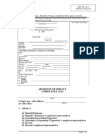 Metc/Mtcc/Mtc/Mctc RTC : Affidavit of Service Under Rule 13.13