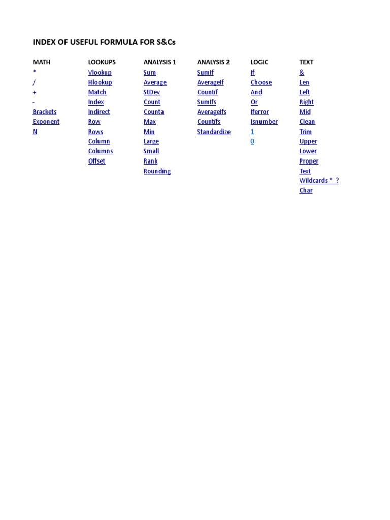 Part 2 - Formula and Functions | PDF | Data Management | Data