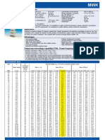 Surge arresters technical data sheet