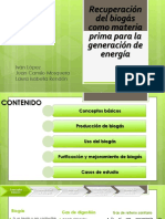 Recuperación Del Biogás Como Materia Prima para La Generación de Energía Presentación Renovada