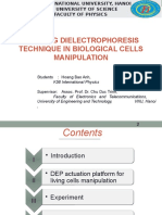 Sử dụng kỹ thuật điện di điện môi trong thao tác tế bào sinh học
