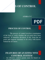 Process of Control: Athira T C