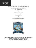 Department of Civil Engineering: Course Structure and Syllabus