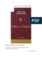 Sfacircntul Ioan Gur259 de Aur Omilii La Psalmi PDF