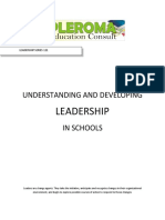 Leadership: Understanding and Developing