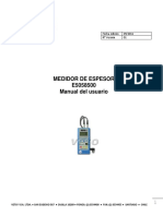 Manual Medidor de Espesor E5058500