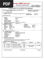 Techno NDT Services: Ultrasonic Flaw Detection Report