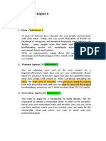 Portfolio Use of English II Writing Tasks: 1. Essay - Submission 1