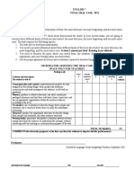 Level 7 Final Oral Task