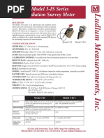 Model 3-IS Series Radiation Survey Meter: Description