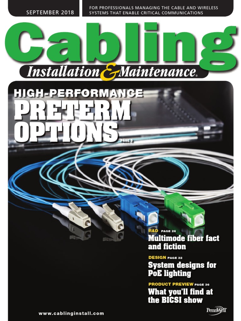 Cim201809 DL PDF | PDF | Optical Fiber | Electrical Connector