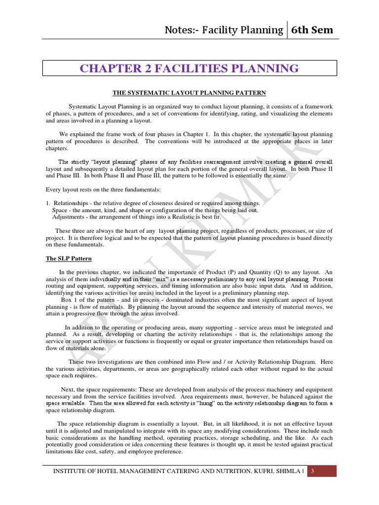 Facilities Planning (SLP) | PDF | Architect | Feasibility Study