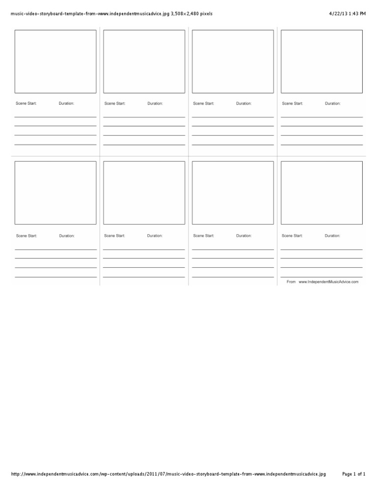 Music Video Storyboard | PDF