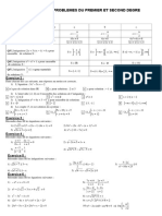 ALG2 Problèmes Du 1er Et 2eme Degré3