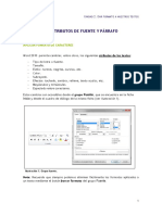 Formatear texto y aplicar estilos en Word