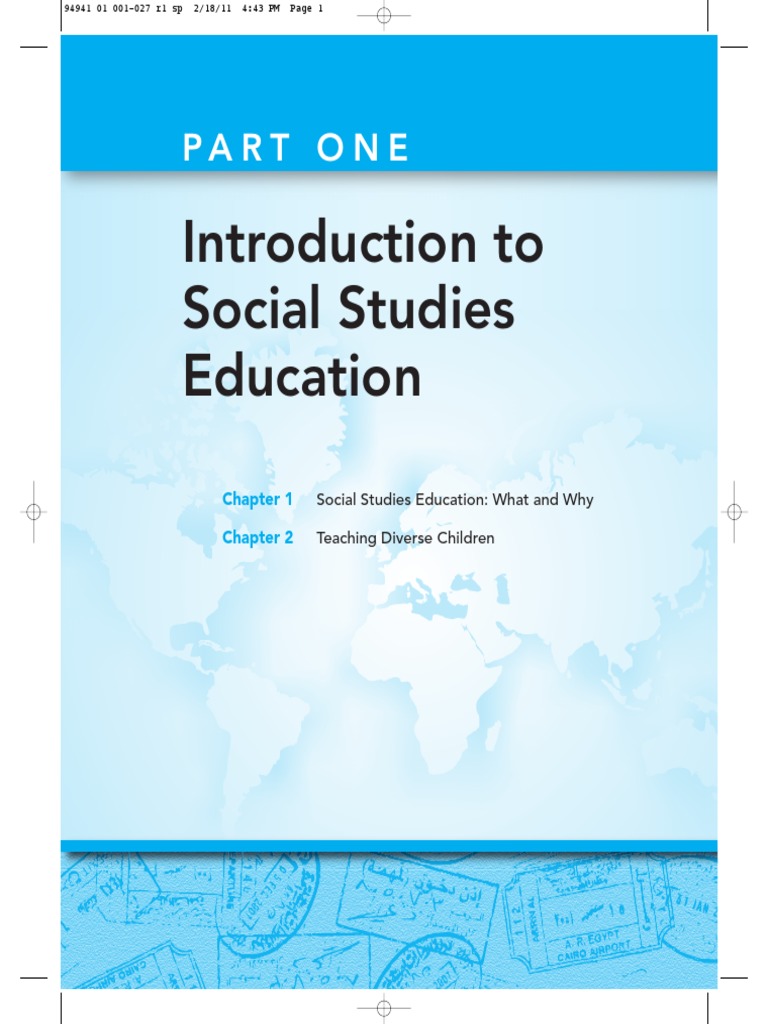 Introduction to Social Studies Education | PDF | Curriculum | Social ...