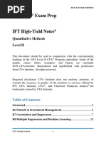 Quantitative Methods High-Yield Notes