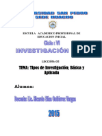 Leccion 05 Tipos de Investigacion Basica y Aplicada