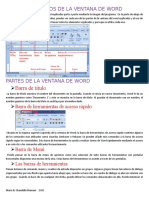 Elementos ventana Word Excel PPT