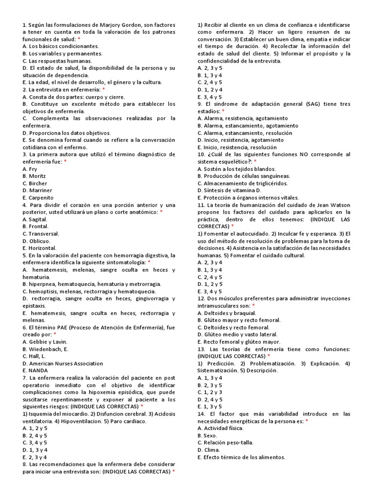 Factores a considerar en la valoración de patrones funcionales de salud y  componentes de la entrevista de enfermería, PDF, Hepatitis B
