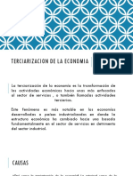 Terciarizacion de La Economia