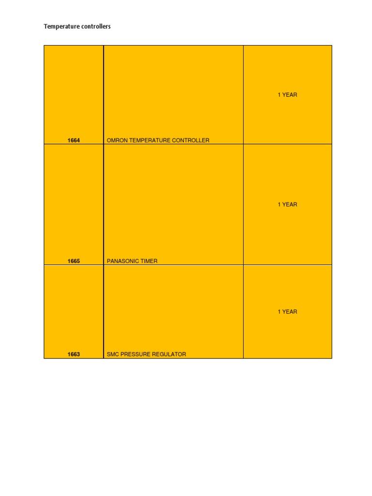 Temperature Controllers and Timers Overview | PDF