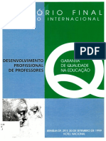 Relatório Final do Seminário Internacional sobre desenvolvimento profissional de professores e garantia de qualidade na educação