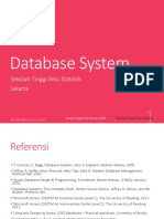 Database System: Sekolah Tinggi Ilmu Statistik Jakarta