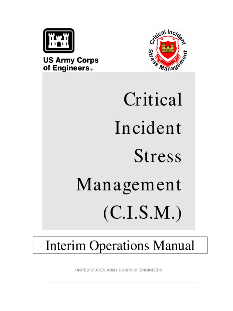 CISM Operations Manual for USACE | PDF | Psychological Trauma ...