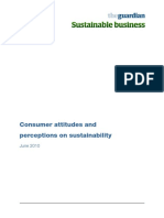 Consumer Attitudes and Perceptions On Sustainability