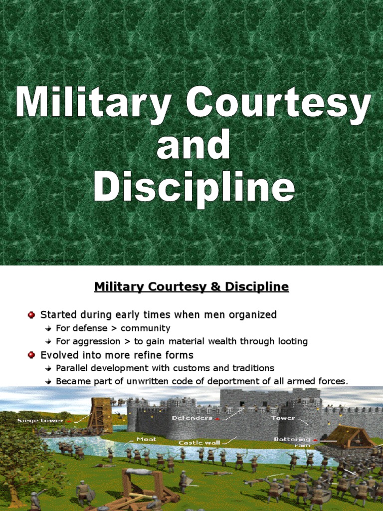 Mil Courtesy and Dicipline | PDF | Military Science | Military
