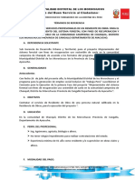 TDR Del Personal Tecnico Administrativo-chanquil Del Proyecto Trabaja Peru