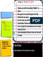 Out of Class: Read Chapters 8-9 by Friday For Our Quiz.: Identify The Course Goals and Their Significance To You