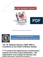 Quality Gurus: Deming, Juran, Crosby & More