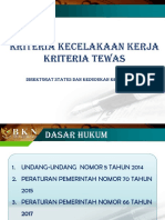 Kriteria Kec. Kerja-tewas